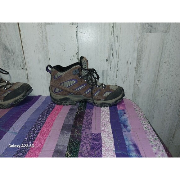 Merrell Women's Moab 2 Mid Vent Mid Hiking Boots Bracken/Purple Size 6.5, J06050 - Picture 5 of 13
